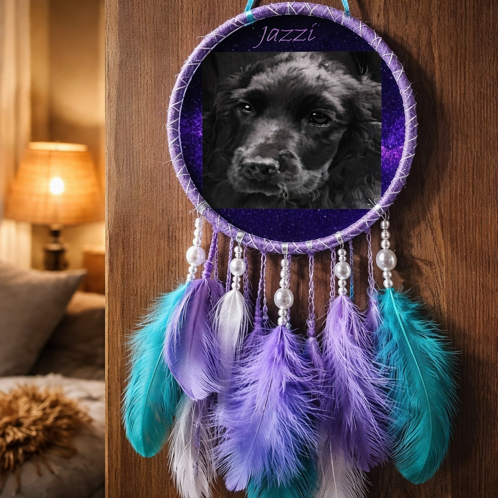 Purple and Blue Dreamcatcher
