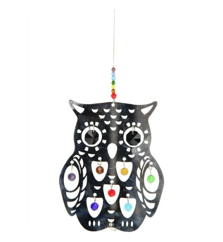 Chakra Owl Sun Catcher