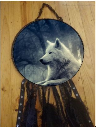 Wolf in Forest Dreamcatcher