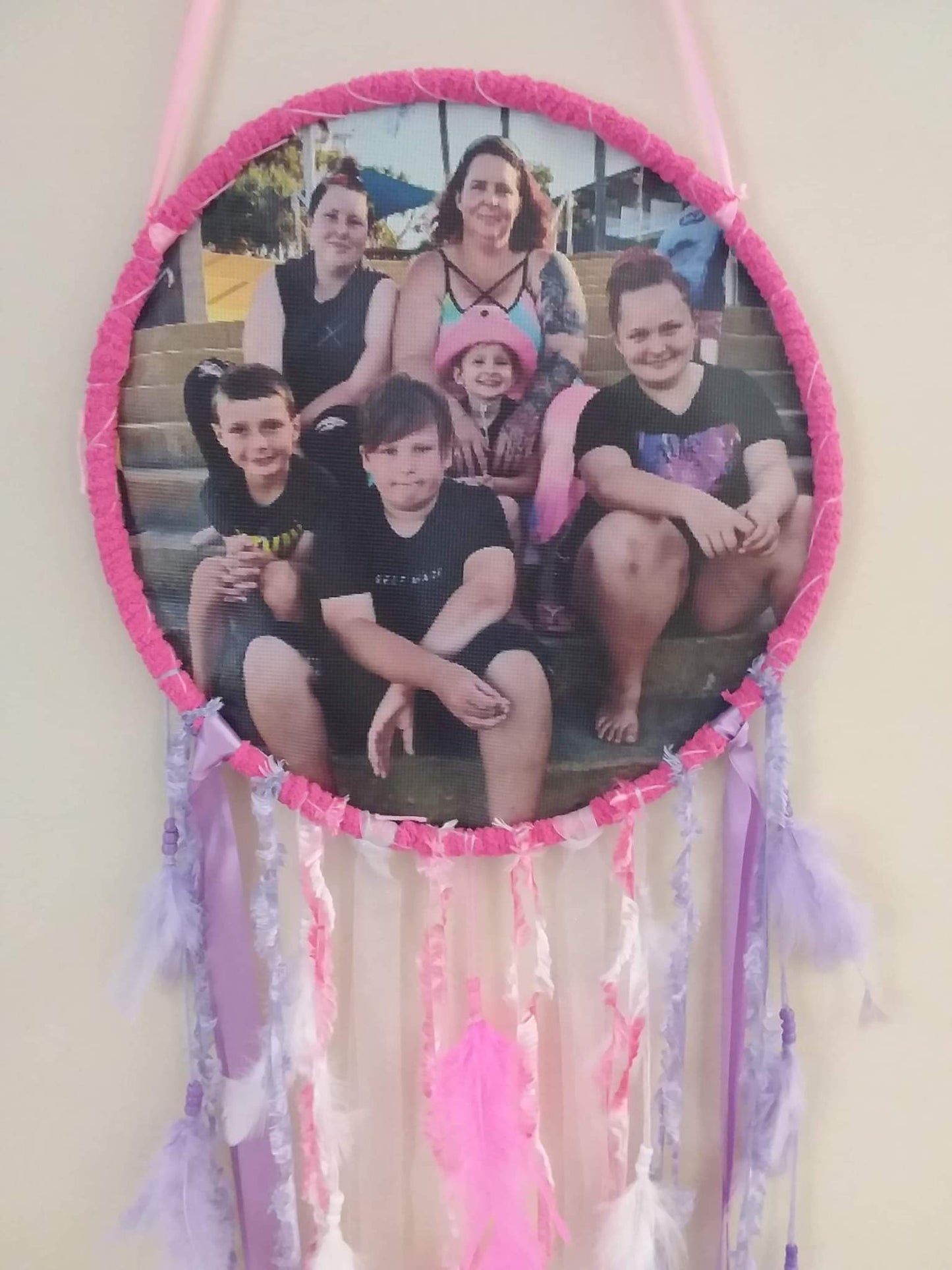 Pink and Purple Image Dreamcatcher