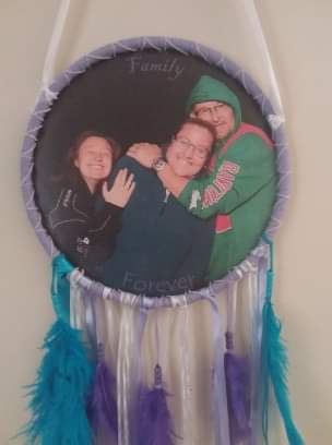 Purple and Blue Dreamcatcher