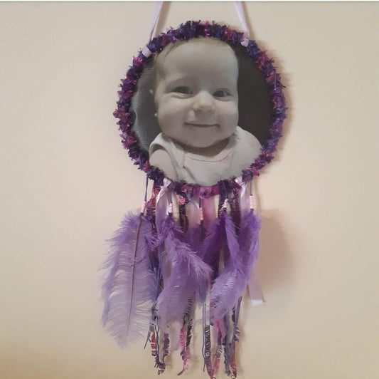 Fluffy Purple Baby Style with Personalised Text