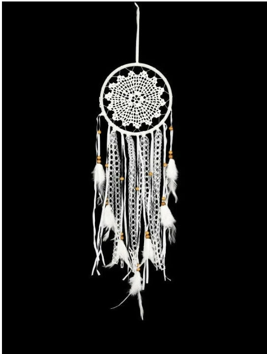 White Crochet Dreamvatcher
