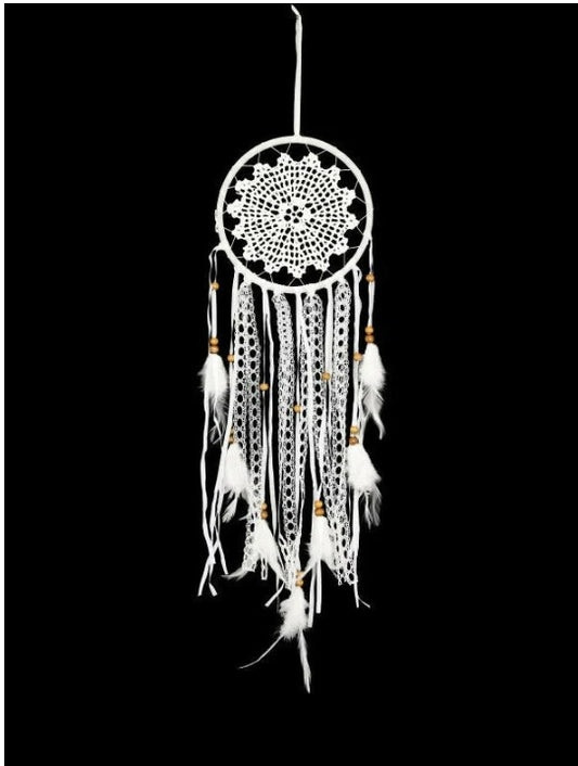 White Crochet Dreamvatcher
