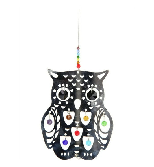 Chakra Owl Sun Catcher