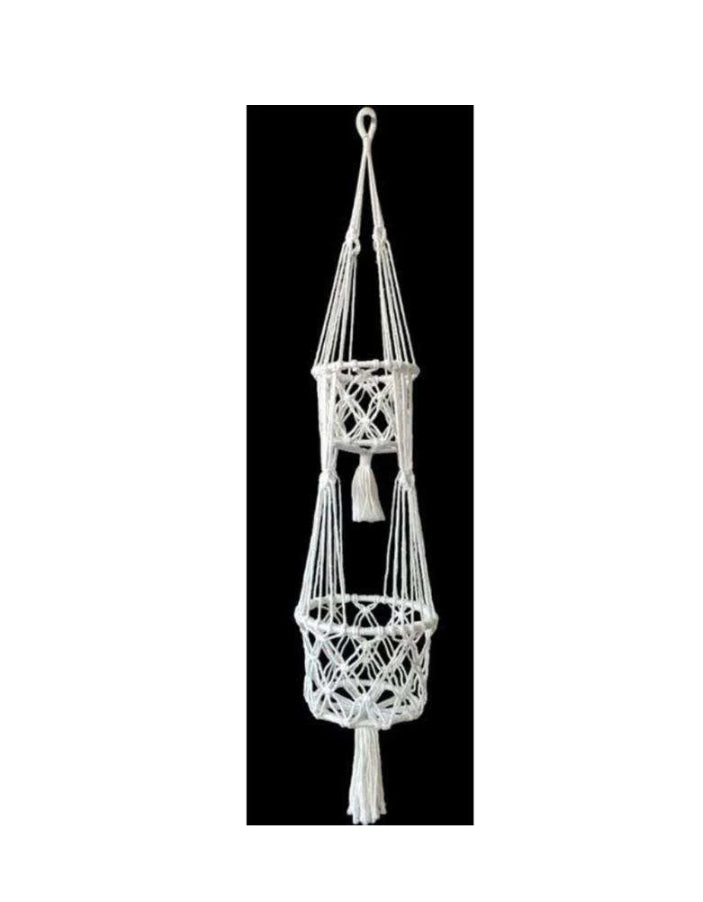 Macrame Double Pot Hanger