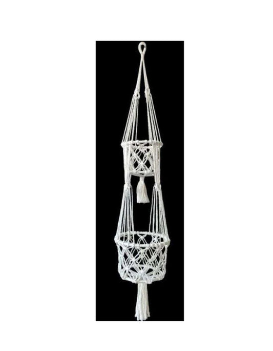 Macrame Double Pot Hanger