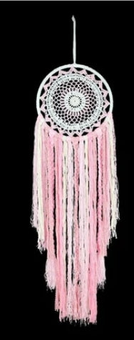 Crochet Braided Dreamcatchers Pink or Blue