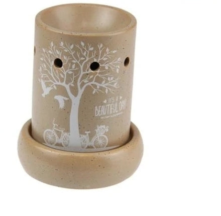 Tree of Life oil burner with candle