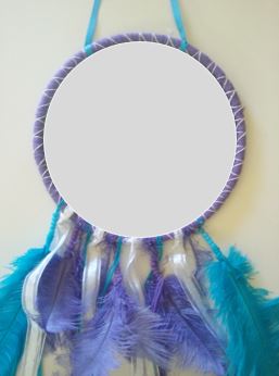 Purple and Blue Dreamcatcher with Personalised Text