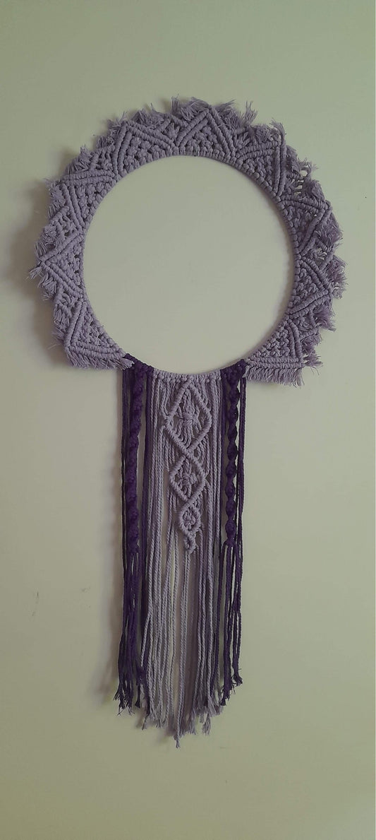 Purple Crochet Dreamcatcher A